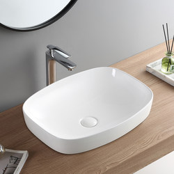 Countertop Basin Above Counter Wash Basin Single Basin Household Ceramic Wash Basin Countertop Basin Balcony Basin Half Hanging Embedded Countertop Basin Above Counter Wash Basin Single Basin Household Ceramic Wash Basin Countertop Basin Balcony Basin Half Hanging Embedded