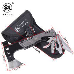 Japanese Fukuoka Hammer Folding Axe Multi-Functional Tool Combination Knife Outdoor Supplies Portable Carry-On Equipment Japanese Fukuoka Hammer Folding Axe Multi-Functional Tool Combination Knife Outdoor Supplies Portable Carry-On Equipment