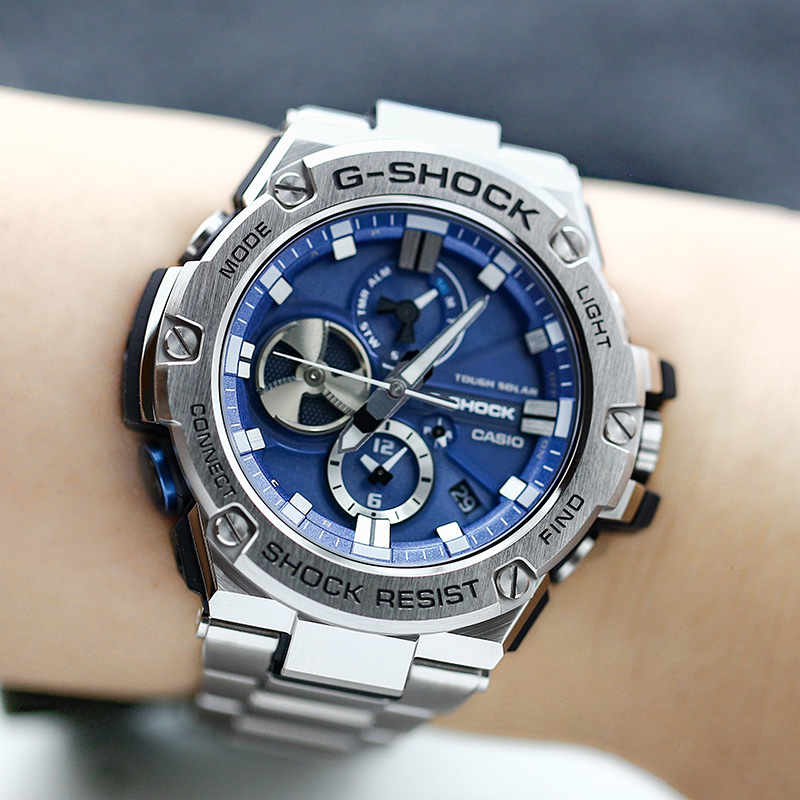 カシオ Gショック GST-B100D-2A ソーラー Bluetooth メンズウォッチ