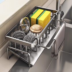 Kitchen rack, drain rack, rag storage, faucet, vegetable sink, dishwasher, steel ball supplies storage artifact Kitchen rack, drain rack, rag storage, faucet, vegetable sink, dishwasher, steel ball supplies storage artifact