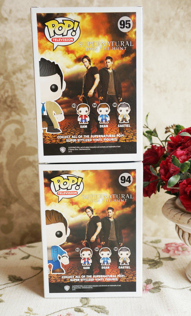 Игрушка-аниме funko pop!邪恶力量 天使castiel限定公仔 dean公仔 玩具 手办