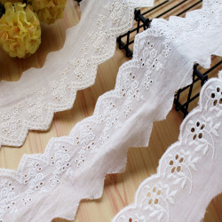 Handmade diy high quality pure cotton embroidery lace Handmade diy high quality pure cotton embroidery lace