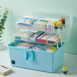 Medical box household large-capacity first aid box medical multi-layer medicine box emergency storage box family suitcase Medical box household large-capacity first aid box medical multi-layer medicine box emergency storage box family suitcase