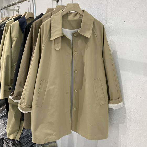 Khaki -colored worker windbreaker jacket female spring and autumn mid -long model Korean loose, thin, popular casual small top
Khaki -colored worker windbreaker jacket female spring and autumn mid -long model Korean loose, thin, popular casual small top