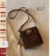 Nanfeng Chio2nd Frosted Leather Leopard Bucket Bag Retro Commuting Versatile Shoulder Bag Women's Crossbody Small Bag Nanfeng Chio2nd Frosted Leather Leopard Bucket Bag Retro Commuting Versatile Shoulder Bag Women's Crossbody Small Bag