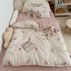 Super Soft A-Class Children's Cute Single Pure Cotton Duvet Cover Baby Kindergarten Gauze Quilt Cover Bedding Three-Piece Set Super Soft A-Class Children's Cute Single Pure Cotton Duvet Cover Baby Kindergarten Gauze Quilt Cover Bedding Three-Piece Set
