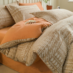 Thickened Brushed Cotton Duvet Cover Single Piece Winter 2025 New Model Non-Pure Cotton Full Cotton 150X200 Single Bed Winter Thickened Brushed Cotton Duvet Cover Single Piece Winter 2025 New Model Non-Pure Cotton Full Cotton 150X200 Single Bed Winter