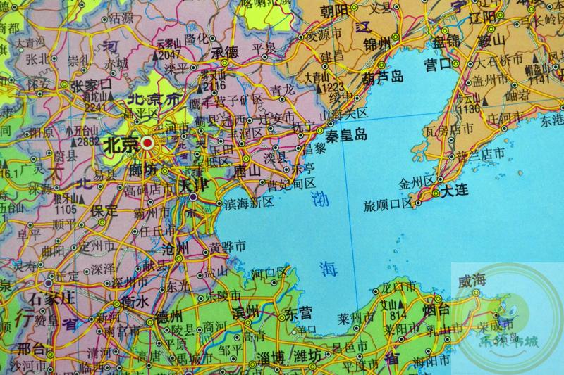 竖版中国地图挂图 2014新版 0.8米*1.