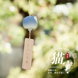 Handmade Cute Colorful Cat Wind Chime Hanging Ornament Japanese Style Door Bell Constellation Energy Birthday Gift Handmade Cute Colorful Cat Wind Chime Hanging Ornament Japanese Style Door Bell Constellation Energy Birthday Gift