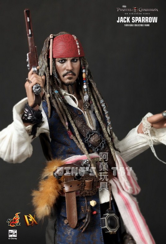 【2280.00元】hottoys 加勒比海盗 杰克船长jack sparrow dx06 包邮