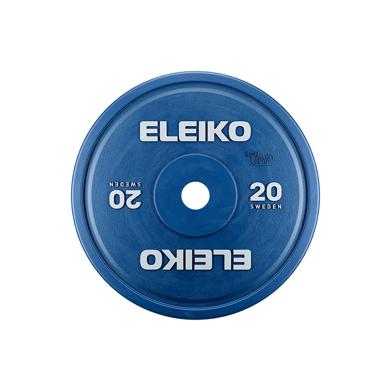 Weightlifting Red Eleiko Bumper Plates Weight ELEIKO IPF