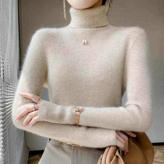 Ordos City cashmere sweater women 100% cashmere turtleneck slim fit inner layer with pile collar sweater base shirt winter
Ordos City cashmere sweater women 100% cashmere turtleneck slim fit inner layer with pile collar sweater base shirt winter