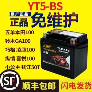 Wuyang Honda Little Princess 100 Motorcycle Battery V5Ah Yamahaqian Ge Ling Eagle 100 dry battery 12V Wuyang Honda Little Princess 100 Motorcycle Battery V5Ah Yamahaqian Ge Ling Eagle 100 dry battery 12V