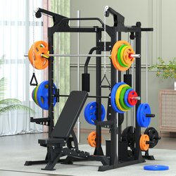 Aichen Comprehensive Trainer Multifunctional Butterfly Clamp Chest Flying Bird Gantry Smith Machine Bench Press Squat Rack Aichen Comprehensive Trainer Multifunctional Butterfly Clamp Chest Flying Bird Gantry Smith Machine Bench Press Squat Rack