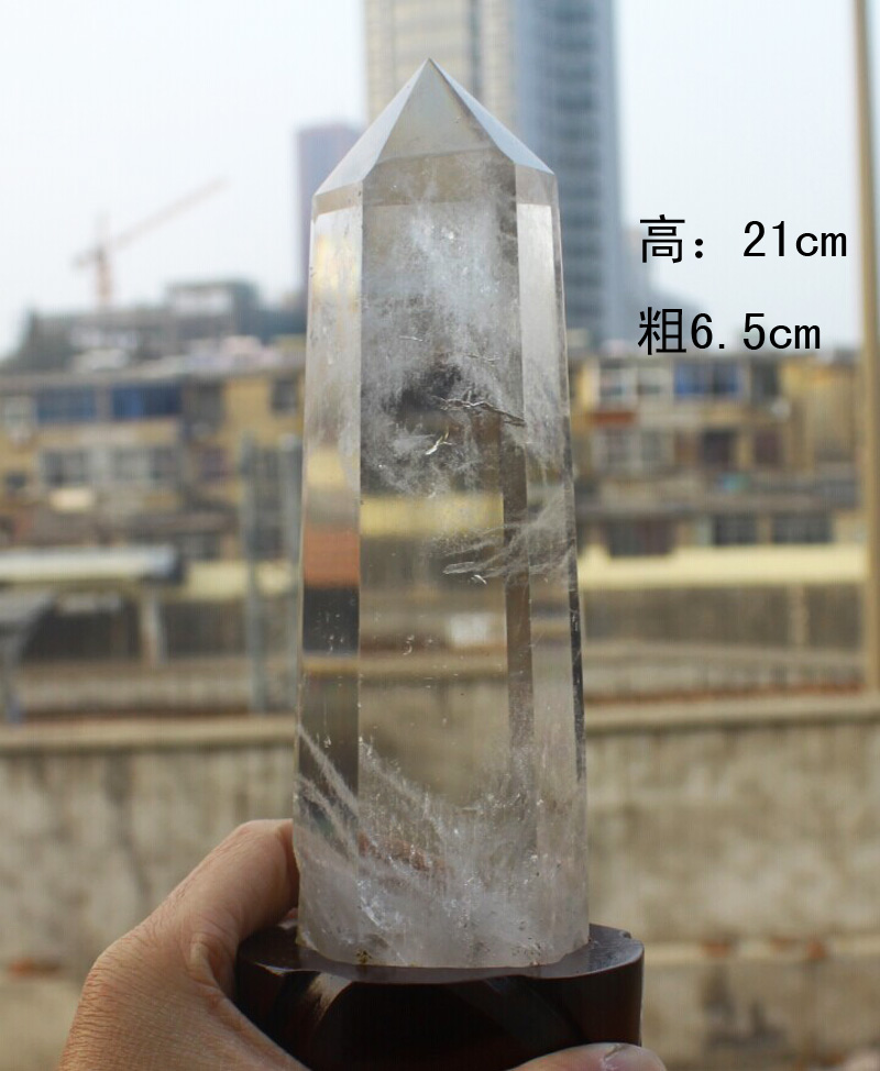 正品纯天然白水晶柱 天然水晶柱原石柱 水晶冰柱风水摆件激发潜能