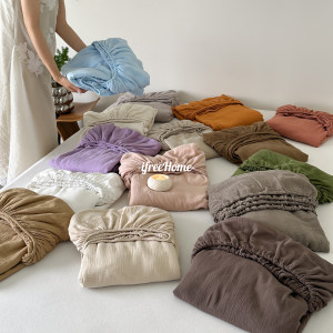 Class A mother and baby full cotton double layer wrinkled yarn single bed cover, pure cotton skin-friendly soft glutinous solid color customizable bed cover 
Class A mother and baby full cotton double layer wrinkled yarn single bed cover, pure cotton skin-friendly soft glutinous solid color customizable bed cover