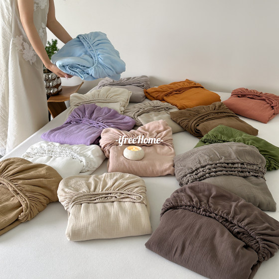 Class A mother and baby full cotton double layer wrinkled yarn single bed cover, pure cotton skin-friendly soft glutinous solid color customizable bed cover 
Class A mother and baby full cotton double layer wrinkled yarn single bed cover, pure cotton skin-friendly soft glutinous solid color customizable bed cover