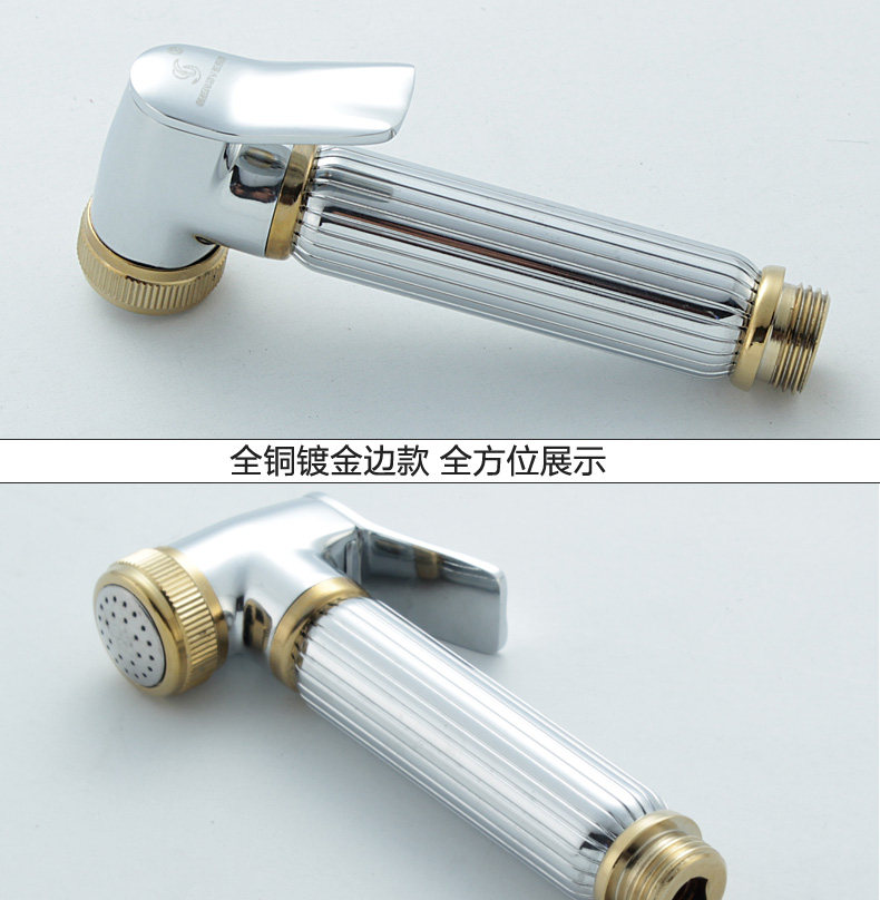 Биде 净身妇洗器喷头 全铜 洁身器 增压马桶冲洗伴侣喷枪 妇洗器套装 Genovese