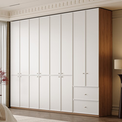 French-Style Retro Combination Wardrobe for Home Use in Small Bedrooms, Modular Storage Cabinet, Popular Ready-Made Large Wardrobe French-Style Retro Combination Wardrobe for Home Use in Small Bedrooms, Modular Storage Cabinet, Popular Ready-Made Large Wardrobe