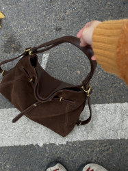 2024 new autumn and winter suede bag for women large capacity casual one-shoulder crossbody commuting tote bag backpack 2024 new autumn and winter suede bag for women large capacity casual one-shoulder crossbody commuting tote bag backpack
