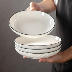 Underglaze Color Simple Japanese Style 2025 New Ceramic Plates, Dishes, Household High-Value Tableware Bowl and Plate Set Combination Underglaze Color Simple Japanese Style 2025 New Ceramic Plates, Dishes, Household High-Value Tableware Bowl and Plate Set Combination