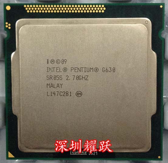 intel/英特尔 pentium g630 散片cpu 1155针 2.7 成色