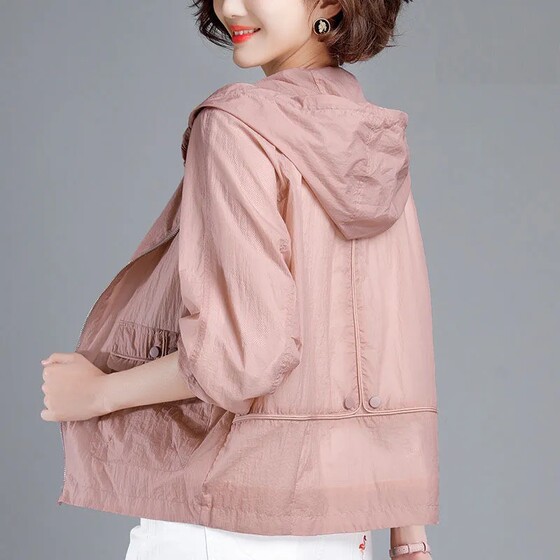 Short jacket Xiaqiu thin middle -aged and elderly mother sunscreen clothes women's large size, loose, breathable versatile sunscreen clothing
Short jacket Xiaqiu thin middle -aged and elderly mother sunscreen clothes women's large size, loose, breathable versatile sunscreen clothing