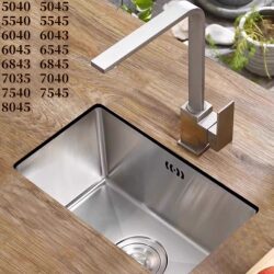 Food Grade Sus304 Thickeneded Stainless Steel Cupboard Single-Slot Vegetable Basin Handmade Basin Sink Bar Washing Mini Undercounter Basin Food Grade Sus304 Thickeneded Stainless Steel Cupboard Single-Slot Vegetable Basin Handmade Basin Sink Bar Washing Mini Undercounter Basin