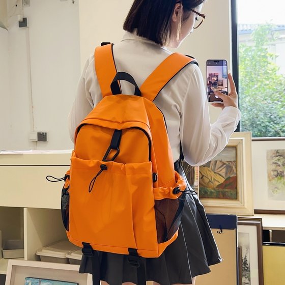 Backpack commuting and traveling large capacity bag tide lightweight waterproof outdoor multi-pocket neutral style men and women's school bag 
Backpack commuting and traveling large capacity bag tide lightweight waterproof outdoor multi-pocket neutral style men and women's school bag