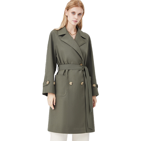 The same windbreaker as Hylansi Shopping Mall, high-end commuting, draped anti-wrinkle, creamy white simple mid-length windbreaker The same windbreaker as Hylansi Shopping Mall, high-end commuting, draped anti-wrinkle, creamy white simple mid-length windbreaker