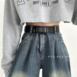 2025 New Woven Denim Belt for Women, Trendy Versatile Casual Belt for Men, Simple Korean Style Belt for Students 2025 New Woven Denim Belt for Women, Trendy Versatile Casual Belt for Men, Simple Korean Style Belt for Students