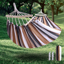 Hammock Outdoor Swing Thickened Canvas Anti-Rollover Single/Double Student Indoor Dormitory Swing Sleeping Hanging Chair Hammock Outdoor Swing Thickened Canvas Anti-Rollover Single/Double Student Indoor Dormitory Swing Sleeping Hanging Chair