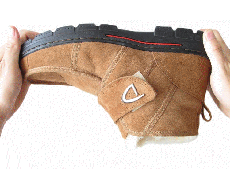 冬季羊皮毛一体雪地靴男女中老年人系带羊毛防滑保暖休闲短靴棉鞋