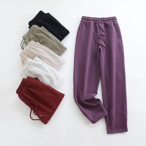 Loose casual pants for women in autumn and winter thick narrow version of small-legged pants wearing versatile high-waisted trousers to make them look slim and pencil straight pants
Loose casual pants for women in autumn and winter thick narrow version of small-legged pants wearing versatile high-waisted trousers to make them look slim and pencil straight pants