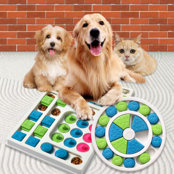 Pet Interactive Treat Ball Boredom Relief Enrichment Toy Dog Bowl Cat Bowl Mat Sniffing Feeder Slow Feeder Training Dog Pet Interactive Treat Ball Boredom Relief Enrichment Toy Dog Bowl Cat Bowl Mat Sniffing Feeder Slow Feeder Training Dog