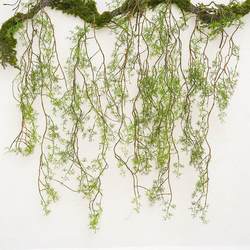 Simulated Green Plant Wall Hanging, Hanging Plant Wall Decoration, Rattan, Artificial Flowers, Plastic Indoor Living Room Ceiling Wall Hanging Simulated Green Plant Wall Hanging, Hanging Plant Wall Decoration, Rattan, Artificial Flowers, Plastic Indoor Living Room Ceiling Wall Hanging