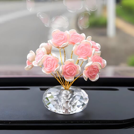 Car-mounted 2025 new rose flower and baby's breath aromatherapy ornaments for girls in the car, high-end and exquisite decorative items 
Car-mounted 2025 new rose flower and baby's breath aromatherapy ornaments for girls in the car, high-end and exquisite decorative items