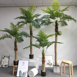 Bionic Fake Coconut Tree Classy Accessible Luxury Simulated Green Plant Potted Living Room Large Loose-Tailed Sunflower Palm Tree Simulated Coconut Tree Bionic Fake Coconut Tree Classy Accessible Luxury Simulated Green Plant Potted Living Room Large Loose-Tailed Sunflower Palm Tree Simulated Coconut Tree