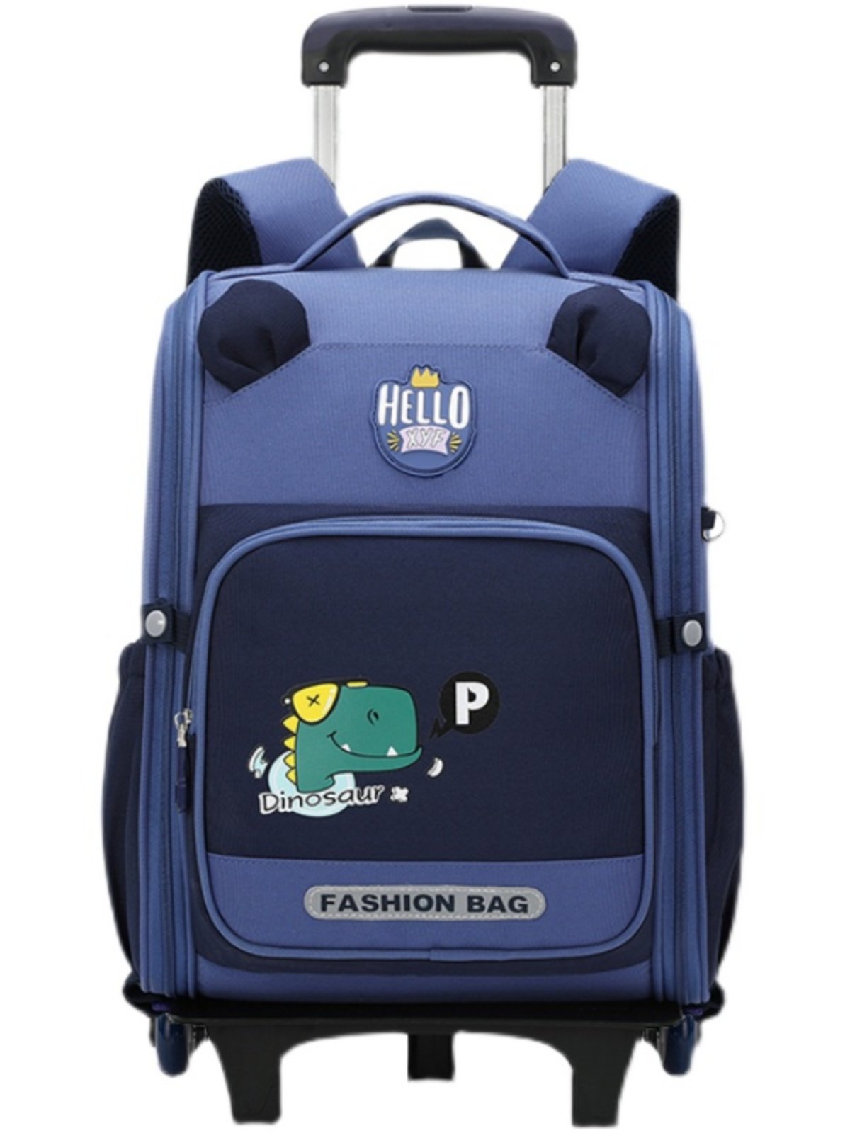 Beg Sekolah Troli Dinosaur untuk Budak Lelaki, Gred 3-6, Beg