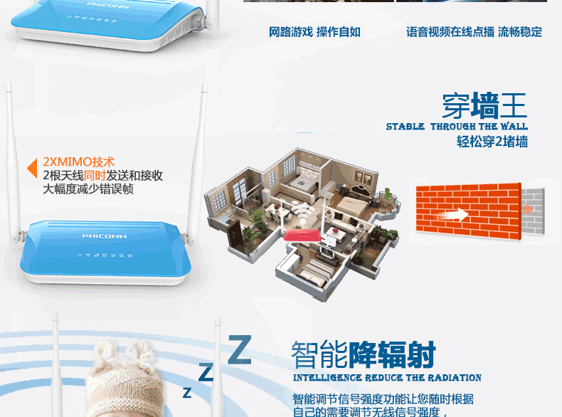数码 淘宝网斐讯fir彩色智能云无线路由器wifi穿墙王300m家用宽带无线