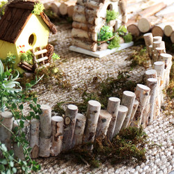 Birch Wood Small Fence, Small Picket Fence, Decorative Ornament, Scene Fence, Partition, Floor-Standing Landscaping Prop, Outdoor Courtyard Garden Birch Wood Small Fence, Small Picket Fence, Decorative Ornament, Scene Fence, Partition, Floor-Standing Landscaping Prop, Outdoor Courtyard Garden