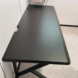 Solid Wood Double Desktop Computer Desk for Two People Side by Side, Gaming Desk, Couple's Workbench, Home Bedroom Office Desk Solid Wood Double Desktop Computer Desk for Two People Side by Side, Gaming Desk, Couple's Workbench, Home Bedroom Office Desk