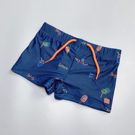 Amber outer single boy cartoon printed angle to prevent embarrassing swimming trunks hot spring water absorption and fast dry boy Amber outer single boy cartoon printed angle to prevent embarrassing swimming trunks hot spring water absorption and fast dry boy
