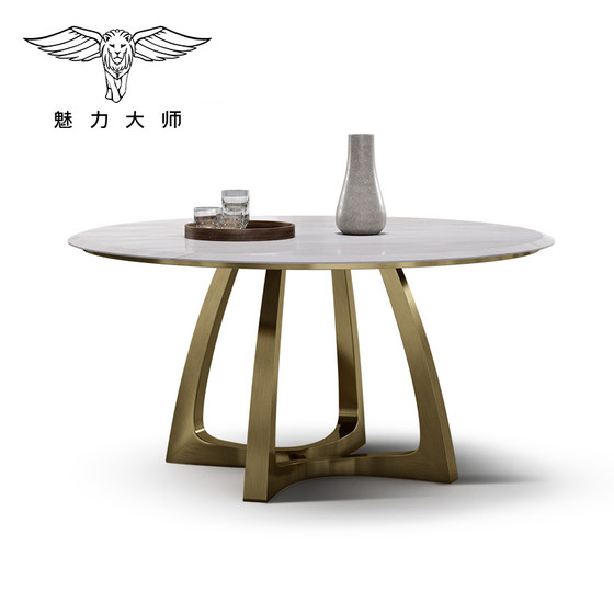 Charming Master Light Luxury Natural Marble Round Dining Table Small Household Dining Table Original Luxury Stone Dining Table Chair Combination
Charming Master Light Luxury Natural Marble Round Dining Table Small Household Dining Table Original Luxury Stone Dining Table Chair Combination