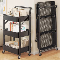 German Trolley Storage Rack Kitchen Bathroom Floor-Standing Multi-Layer Bedroom Book Mobile Baby Snack Storage Rack German Trolley Storage Rack Kitchen Bathroom Floor-Standing Multi-Layer Bedroom Book Mobile Baby Snack Storage Rack