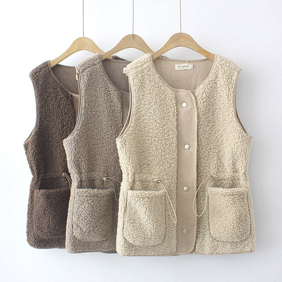 Fat Sister Margin Loose Loose Large size suede stitching imitation lamb hairy horses horses club vest, shoulder jacket 200*0.5kg Fat Sister Margin Loose Loose Large size suede stitching imitation lamb hairy horses horses club vest, shoulder jacket 200*0.5kg