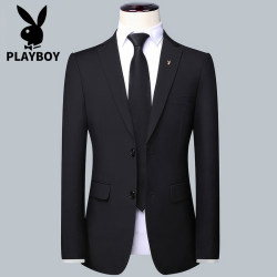 Playboy New Men's Suit Set Slim Fit Top Groom Wedding Dress Casual Small Suit Jacket Autumn Playboy New Men's Suit Set Slim Fit Top Groom Wedding Dress Casual Small Suit Jacket Autumn