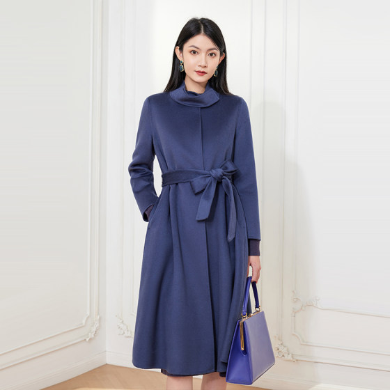 Xiquerip stand collar double-sided wool jacket mid-length loose slim wool coat fashionable lace belt
Xiquerip stand collar double-sided wool jacket mid-length loose slim wool coat fashionable lace belt