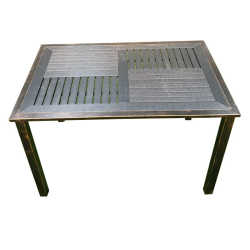 Wholesale outdoor furniture five-piece set patio balcony plastic wood aluminum alloy tables and chairs garden Nordic imitation wood chairs Wholesale outdoor furniture five-piece set patio balcony plastic wood aluminum alloy tables and chairs garden Nordic imitation wood chairs