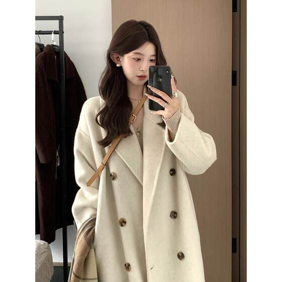 Tweed coat for women mid-length small 2024 new autumn and winter thickened high-end shoulder wool woolen jacket
Tweed coat for women mid-length small 2024 new autumn and winter thickened high-end shoulder wool woolen jacket